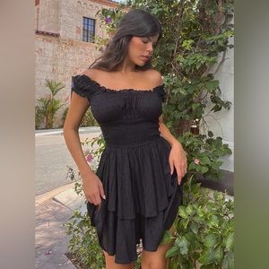 Princess Polly - THE LOVE GALORE ROMPER BLACK - size 10